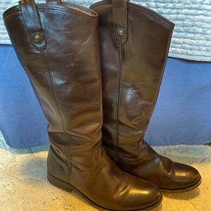 Frye Tall Brown Leather Boots